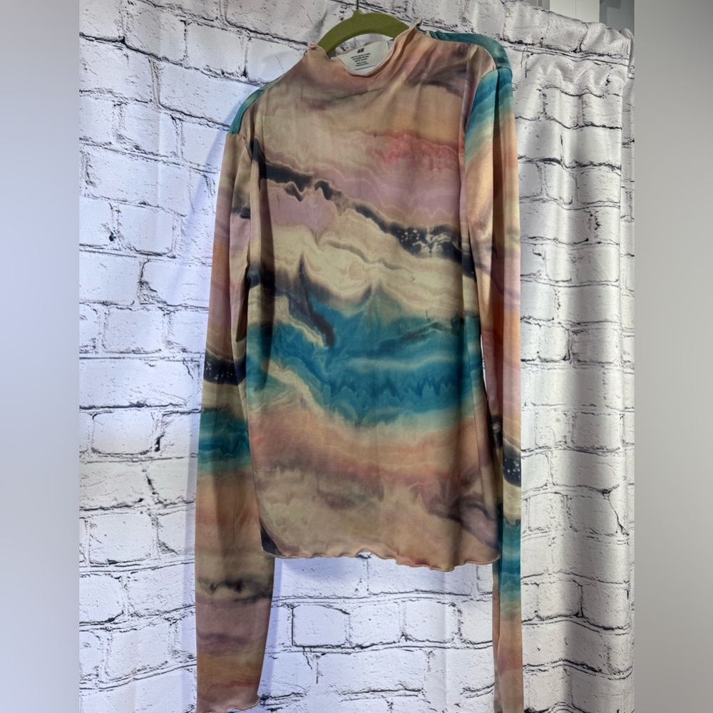 H&M Multicolor Tie-Dye Girls Top